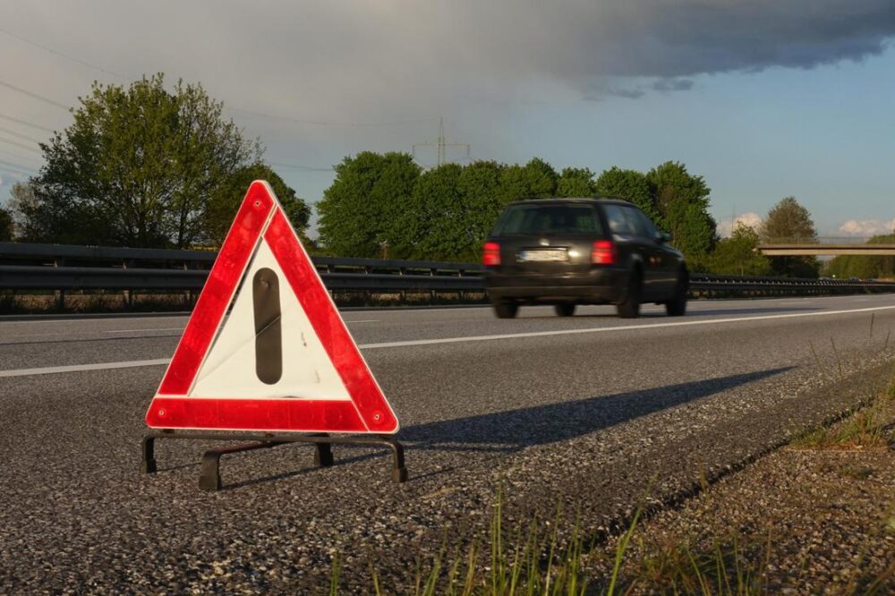 Panne auf der Autobahn